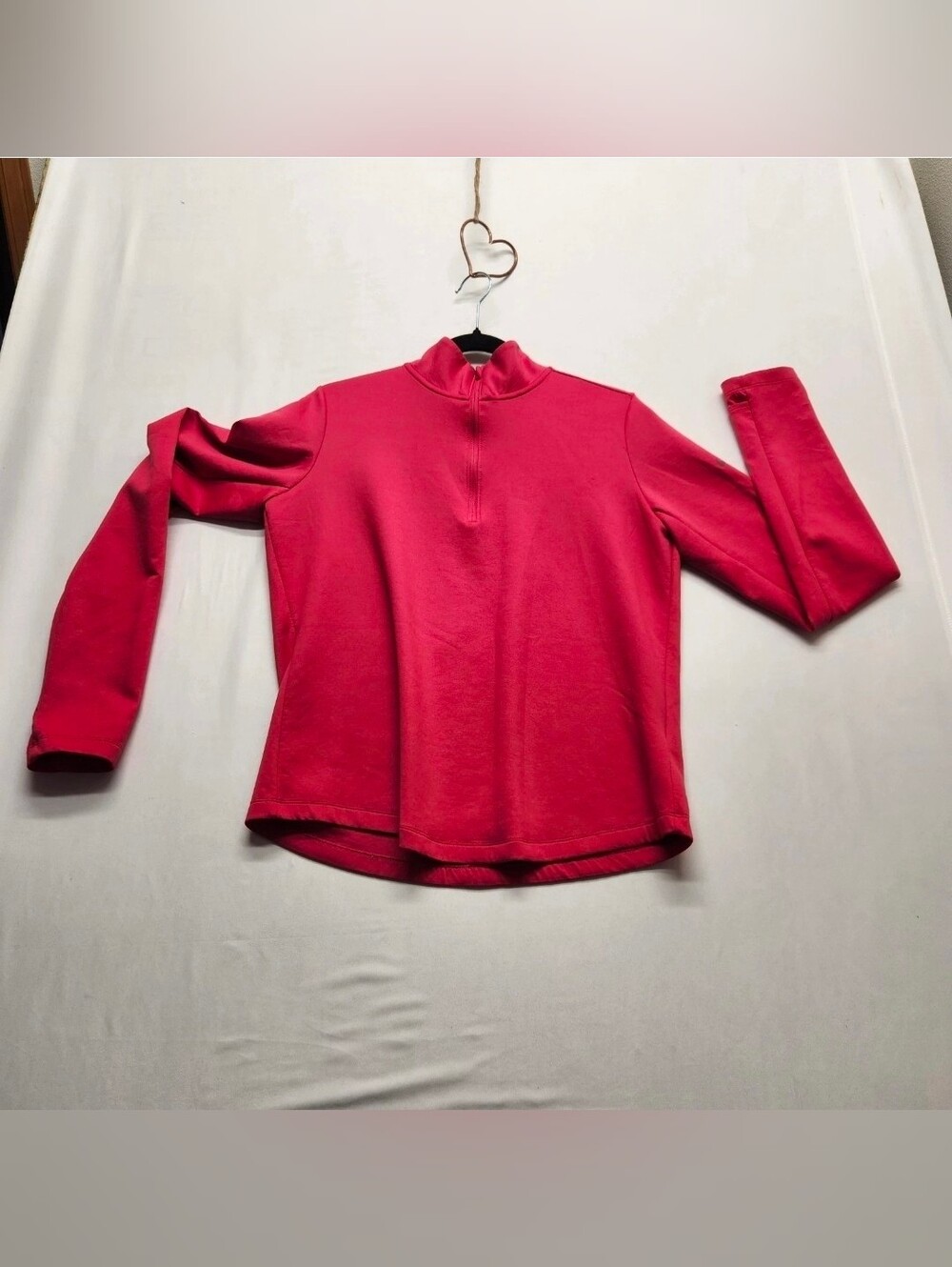 ⭐️Nike One Therma-FIT Pink Half Zip Pullover Buttery Soft Fleece Jacket Large